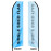 13 1/2 foot-tall Teardrop Feather Flag