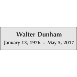 1" x 3" Metal Engraved Plate