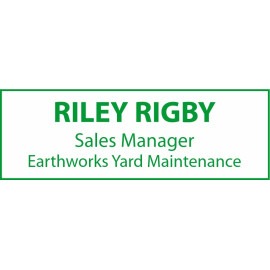 1" x 3" Engraved Name tag