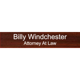 2" x 10" Plastic Engraved Name Plate
