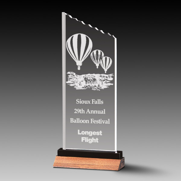 Acrylic Chipped Peak Award