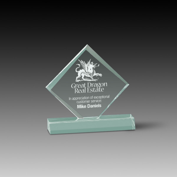 Acrylic Award Diamond Jewel Bevel