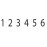 Numberer 0-6