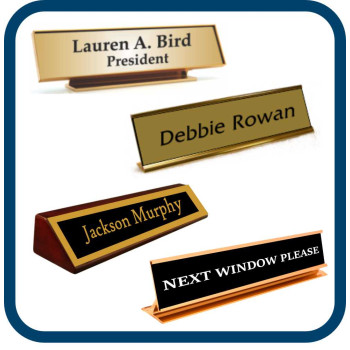 Engraved Desk Name Plates (6)