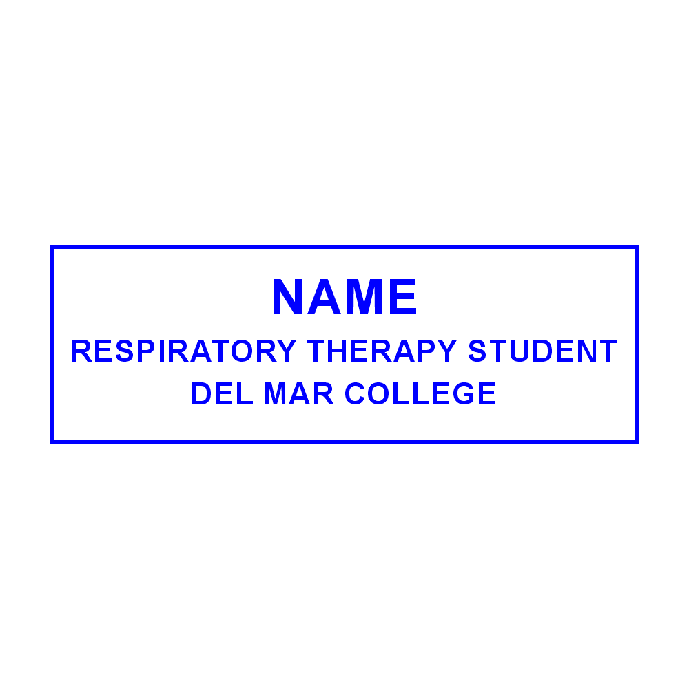 Del Mar Respiratory Student Name Tag