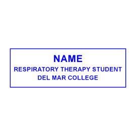 Del Mar Respiratory Student Name Tag