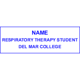Del Mar Respiratory Student Name Tag