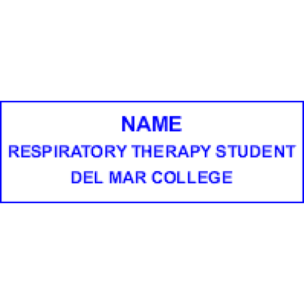 Del Mar Respiratory Student Name Tag