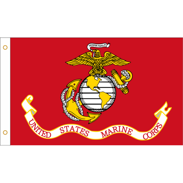 3' x 5' Marine Corp Flag