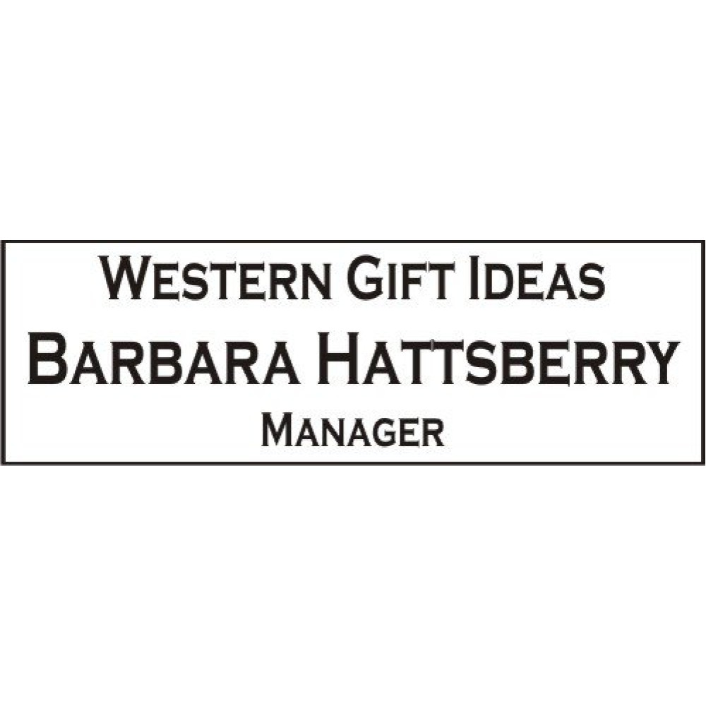 1" x 3" Engraved Name tag