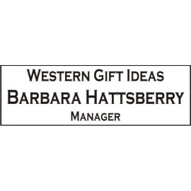 1" x 3" Engraved Name tag