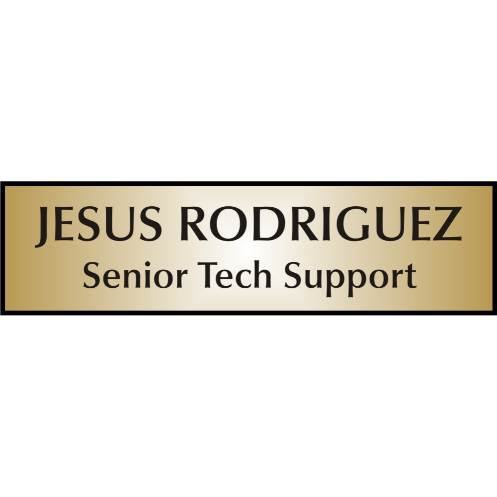 3/4" x 3" Engraved Name tag