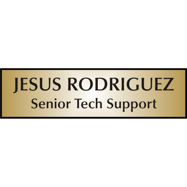 3/4" x 3" Engraved Name tag