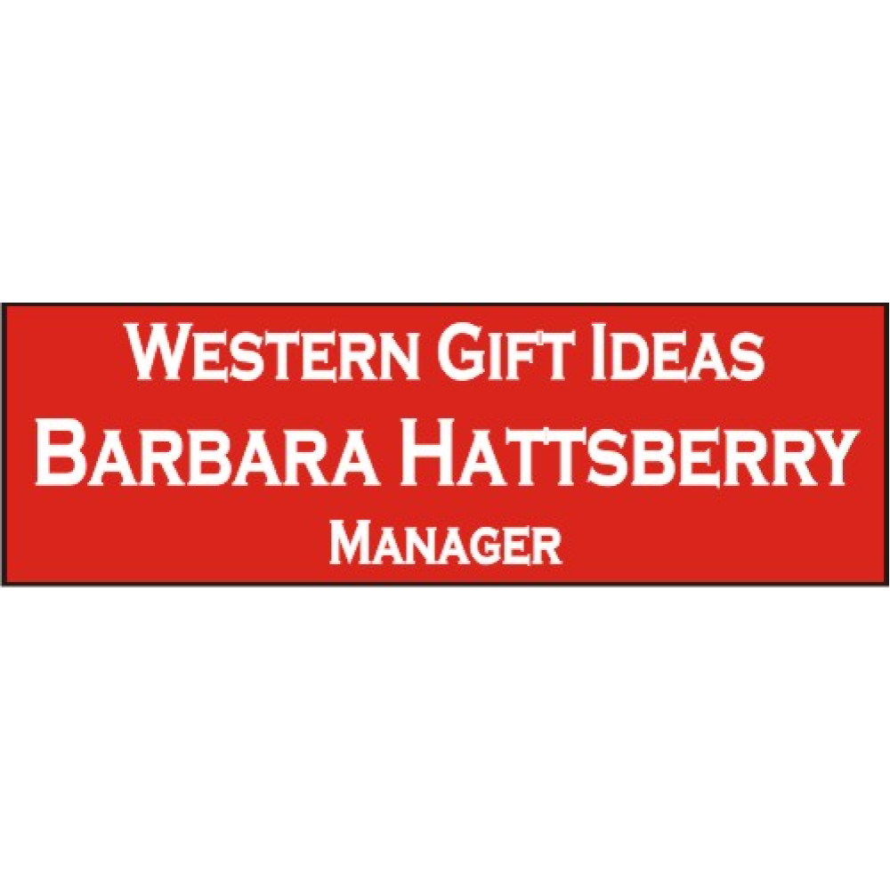 1" x 3" Engraved Name tag