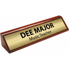 Rosewood Piano Finish Desk Plate