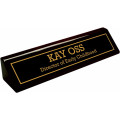 Black Piano Finish Desk Plate