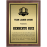 Elegant Cherry Finish Plaque