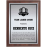 Elegant Cherry Finish Plaque