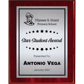 Rosewood Piano Finish Plaque