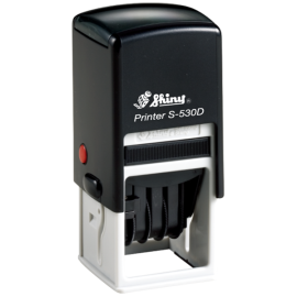 S-530D Self-Inking Date Stamp 1 1/4" x 1 1/4"