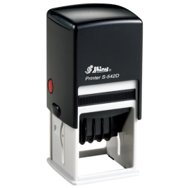 S-542D Self-Inking Date Stamp 1 5/8" x 1 5/8"