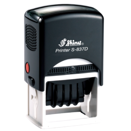 S-837D Self-Inking Date Stamp 1 9/16" x 2 "