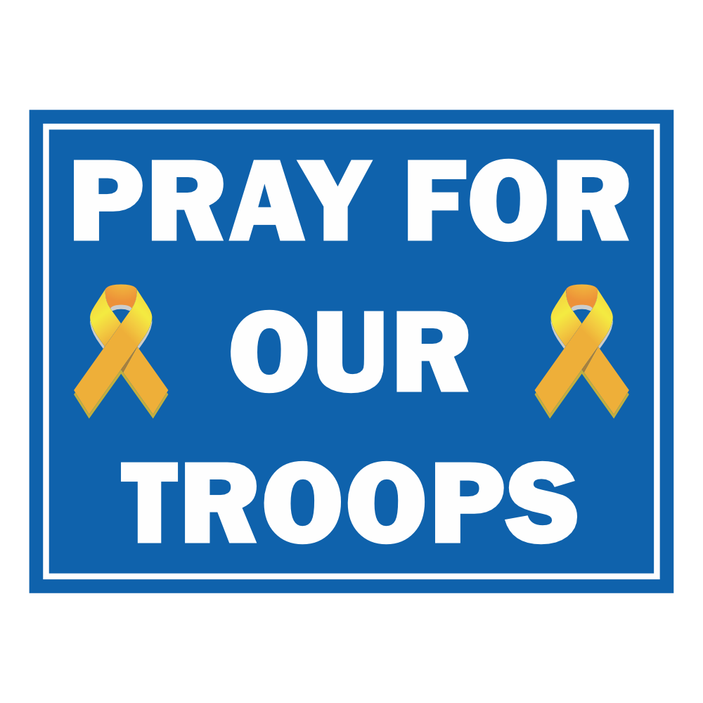 Pray for Our Troops - Ribbon
