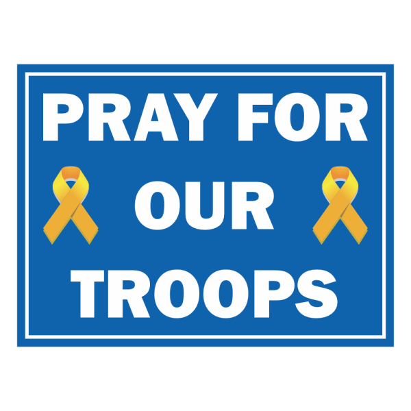 Pray for Our Troops - Ribbon